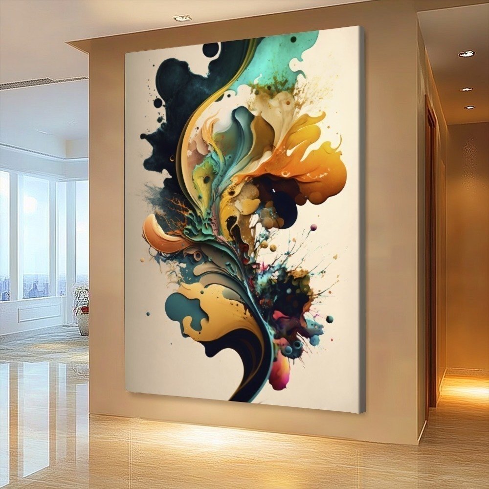 Quadro Abstrato Paints