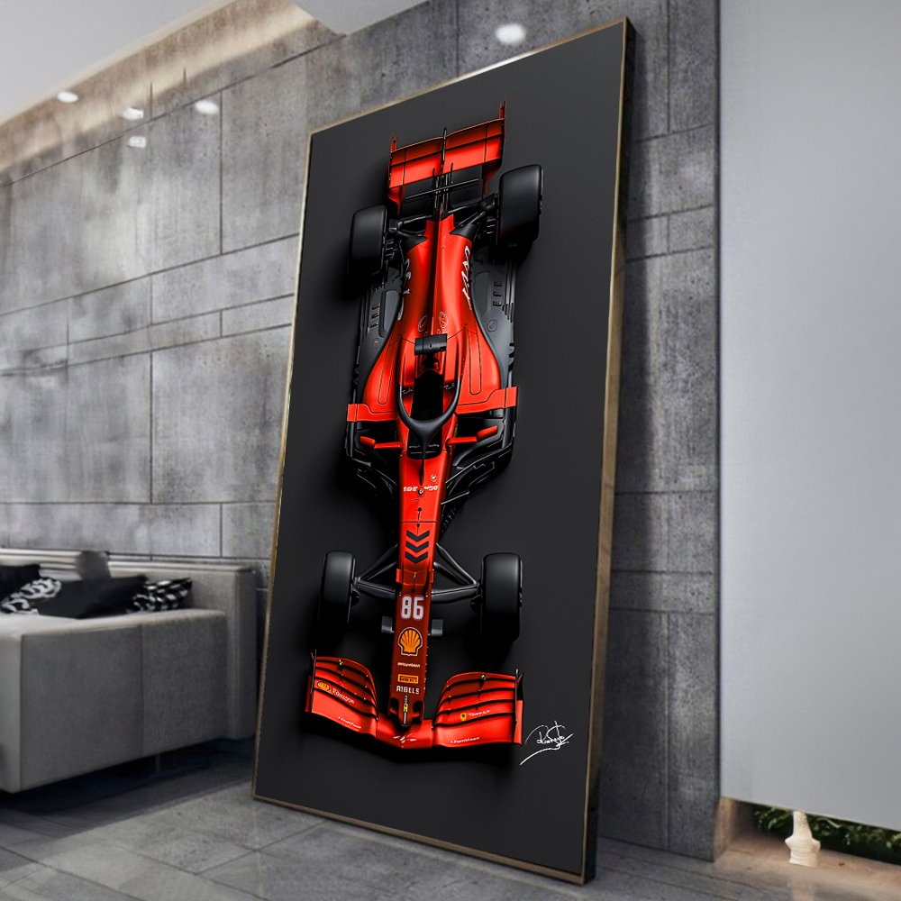Quadro Formula 1 Vermelha