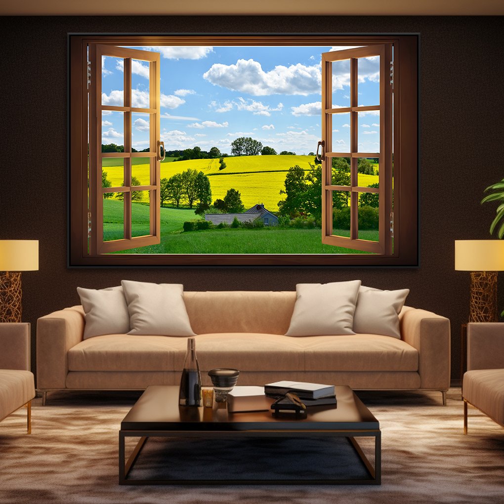 Quadro Janela Fazenda