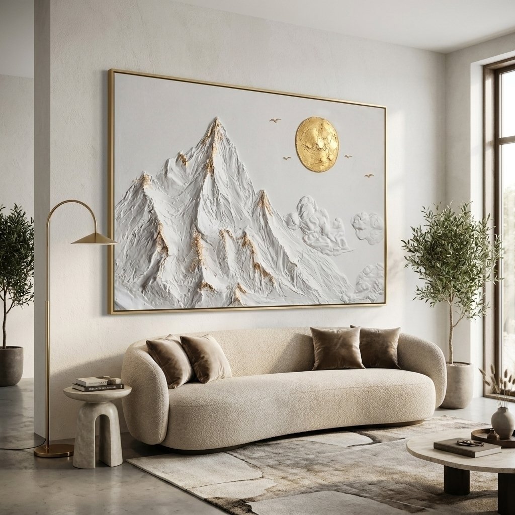 Quadro Montanha Abstrata
