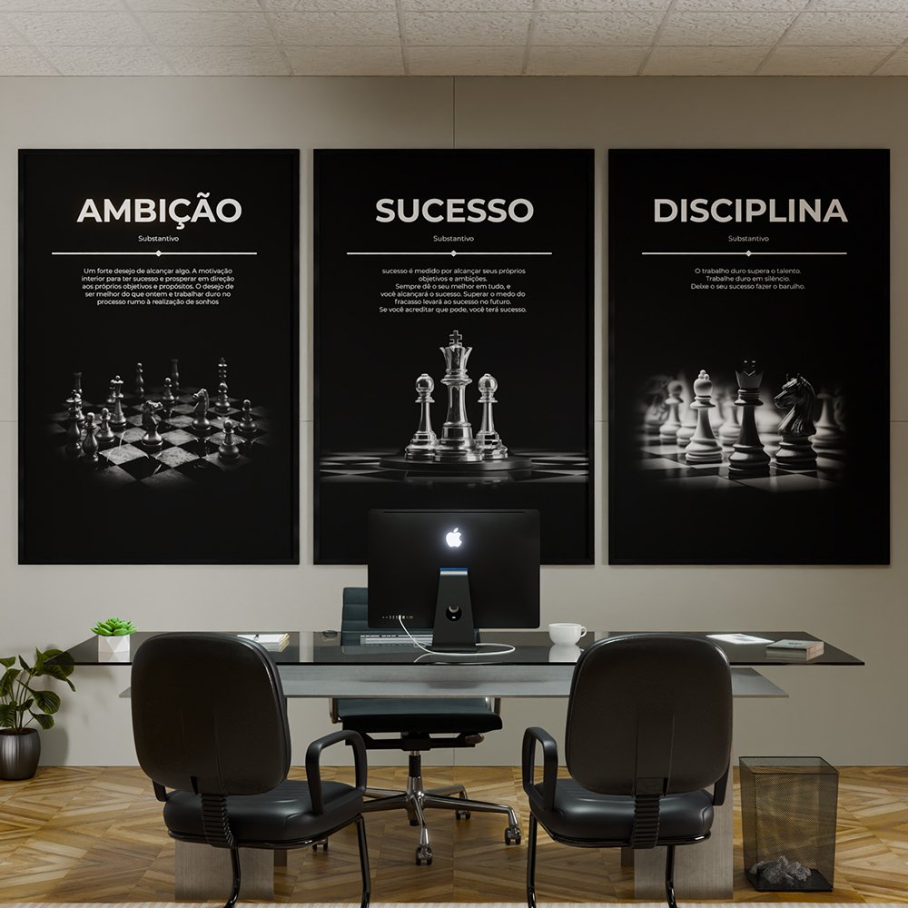 Quadro Trio Motivacional